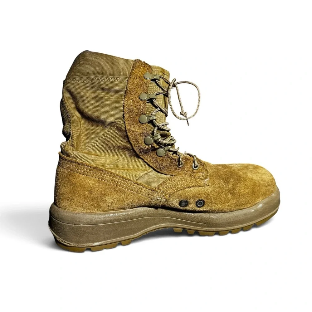 Belleville AHWC Combat Boots Men's 10 Wide Coyote Brown Vibram Made USA